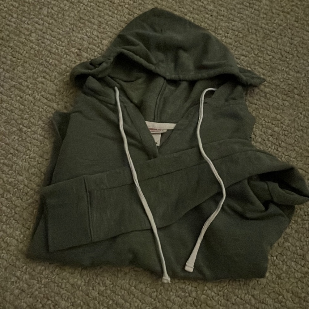 Green hoodie